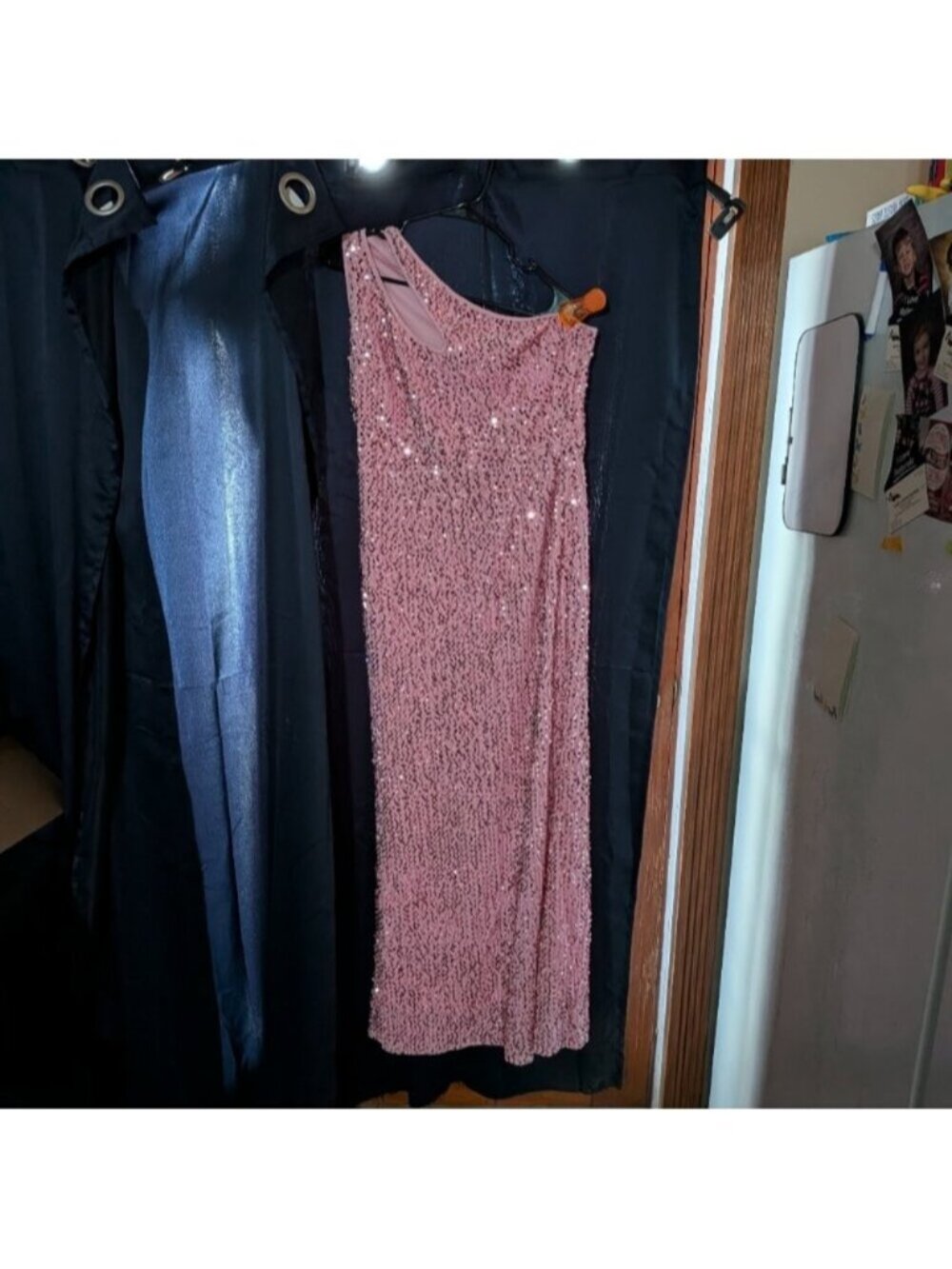 New Women's Large Pink Sequin Dress